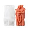 3D Valentine's Day Rose Lover Candle Silicone Mold Kiss Couple Gypsum Molds Aromatherapy Gypsum Mold Chocolate Cake Baking Decor