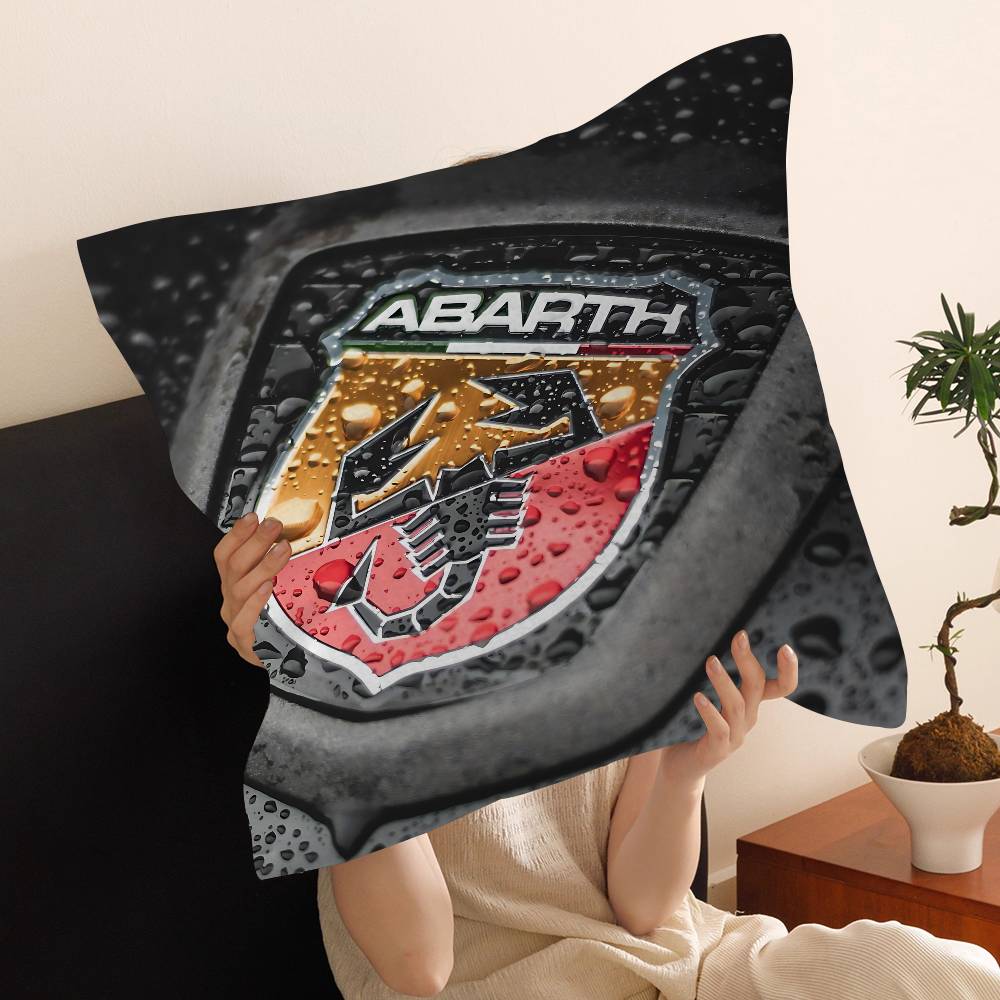 A-Abarth Car Cushion Cover Car Throw Pillow Case For Sofa Car Christmas Gift 40X40Cm 45X45Cm