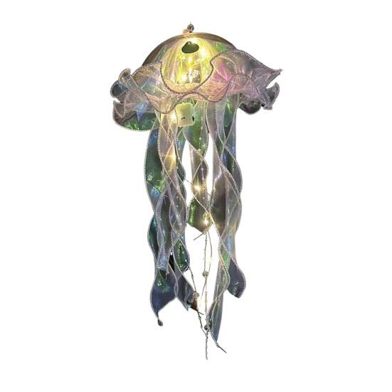 LED Night Light Gradient Jellyfish Pendant Colorful Lamp Ornament Decorative Night Lamp Gift for Friends And Children