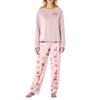 Women's Butterfly Print Long,Sleeved Pajama Set