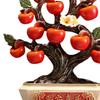 Apple Tree Statue Resin Table Centerpiece Collection Desktop Ornament for Entrance Wedding Spring Festival Desk Home Decoration