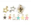 Charms Star 6mm Antique Gold Plated Color Pendants for Jewelry Making DIY Handmade Craft