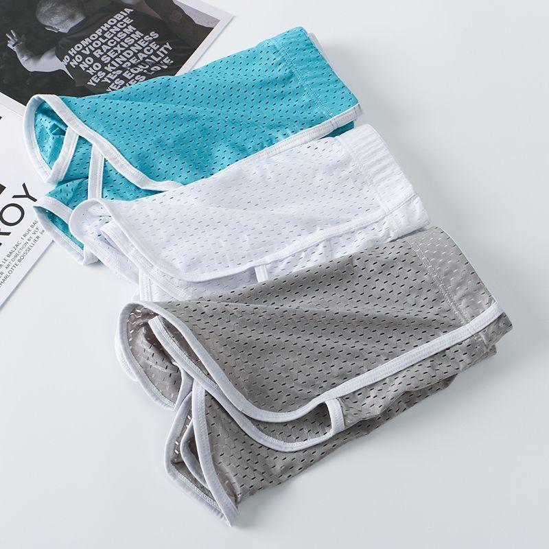 Ice Silk Men's Underwear Loose Aloha Pants Summer Ice Breathable Youth Large Size Boxer Shorts Personality Trend Shorts