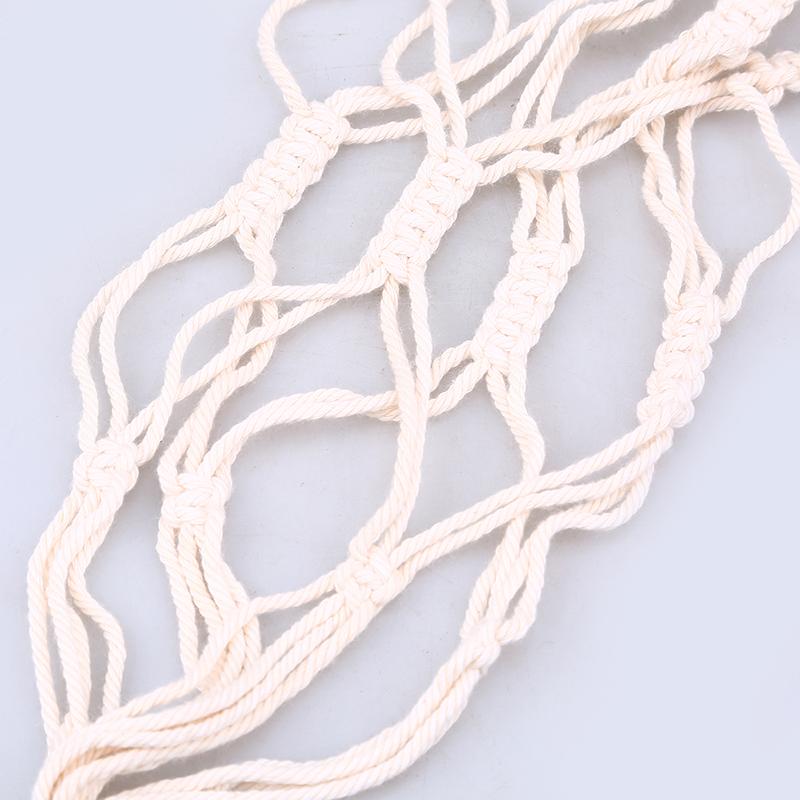 Makramee-Hängekorbhalter, Pflanzenhänger, handgefertigter Topflappen, Juteseil, geflochtenes Bastel-Blumentöpfe, Gartendekoration