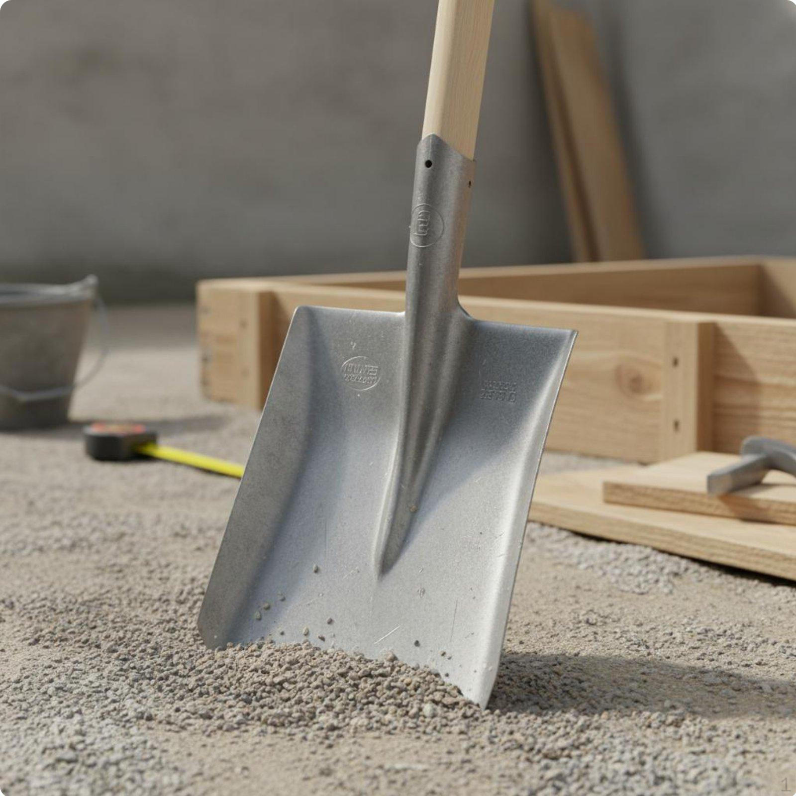 Manganese Steel Spades Thickened Blade Square Head for Farmers, Gardeners, Farming, Gardening Natural Small Square