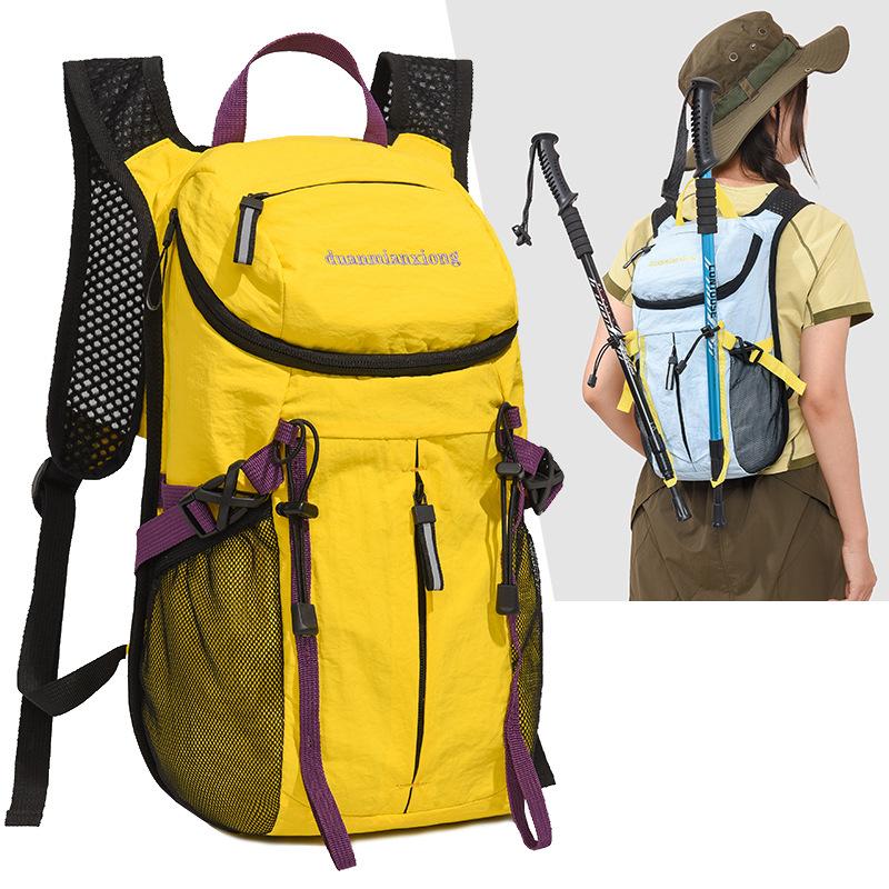 Schoolbag Outdoor Contrast Backpack Women's Travel Lightweight Large Capacity Backpack Youth Mountaineering Bag Fashion College Student School Bag