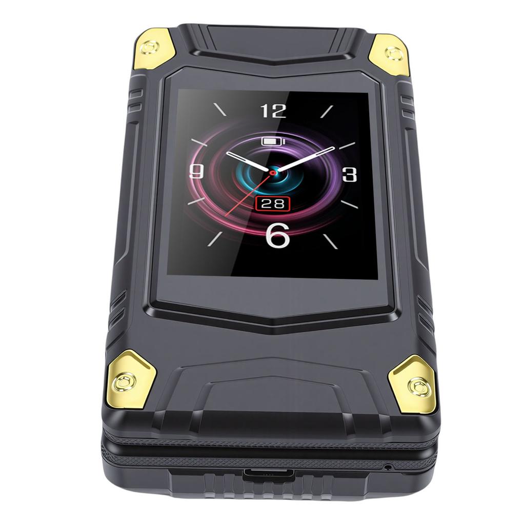 4G LTE Unlocked Flip Phone 2.8 Inch 2.4 Inch Dual Screen Flip Phone for Seniors Supports Bluetooth SOS MP3 Calls Text