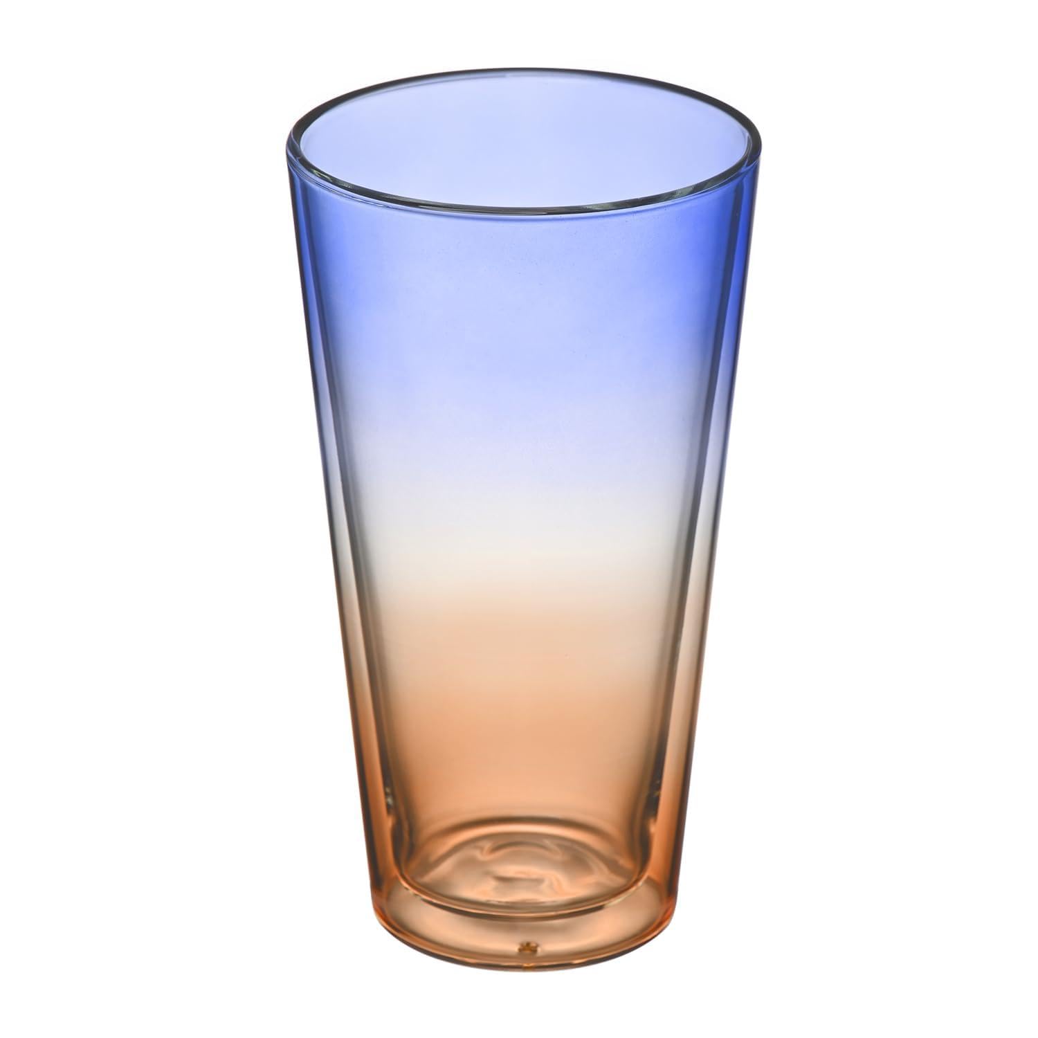 HARIO Sunrise Double Wall Single Suitable for boiling Stylish and cool Glass, 500ml, Item. water. Heat-resistant glass. Condensation-resistant.