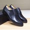 Italienische Herren-Anzugschuhe Echtes Leder Handgemacht Klassisch Whole-Cut Oxford Schnürung Büro Business Formelle Schuhe für Herren
