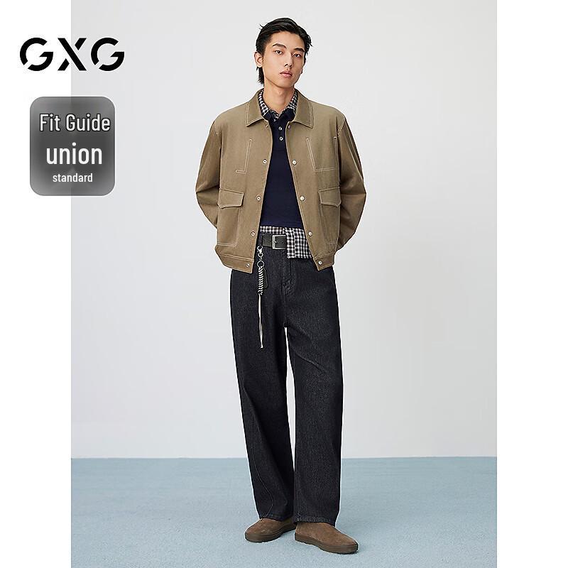 GXG Men's Faux Suede Lapel Jacket