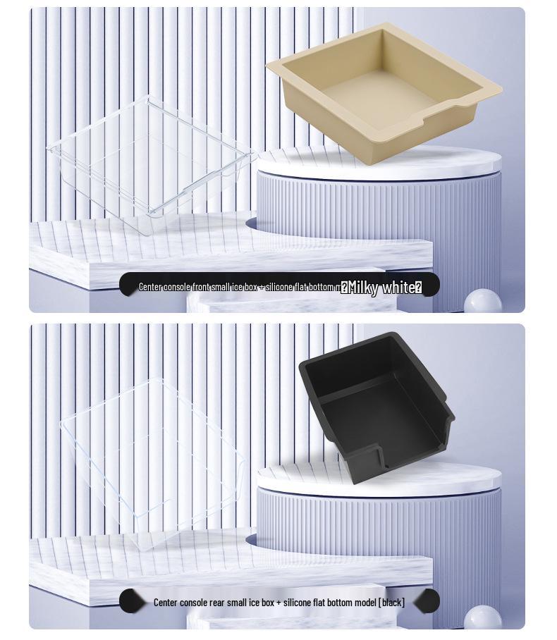 Tesla Model 3/Y Console Storage Organizer Silicone Double-Layer Box