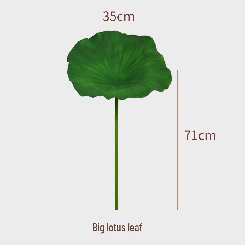 Artificial Lotus Bouquet with Stem, Leaf, and Seed Pod Decoration - Silk Flower Ornament