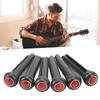 6Pcs Black Guitar Bridge Pin Kit Decorative Robust Clarity Increasing Guitar Bridge Pin Replacement