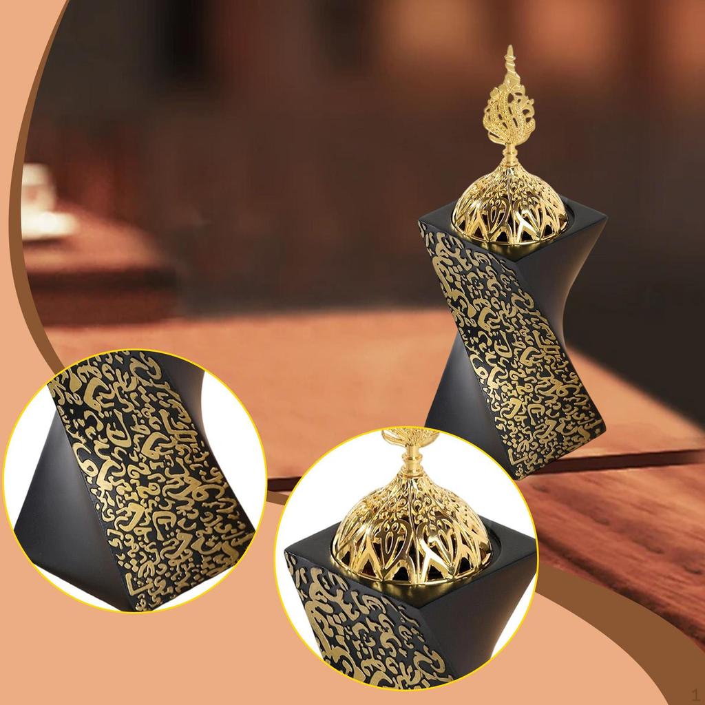 Burner Holder Gift Meditation Display Desk Ornament Censer Stand for Library Study Room Party Hotel