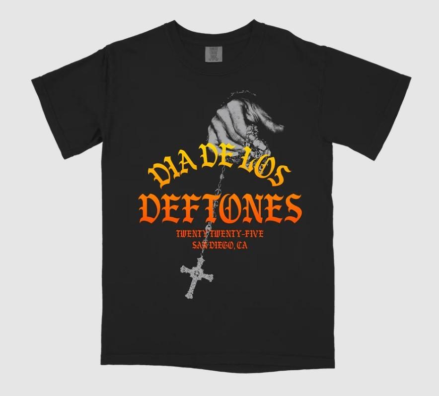 Deftones Ombre Rosary T-Shirt Size S-5XL Reprint Comfort Colors Brand Unisex T-Shirt XXXL