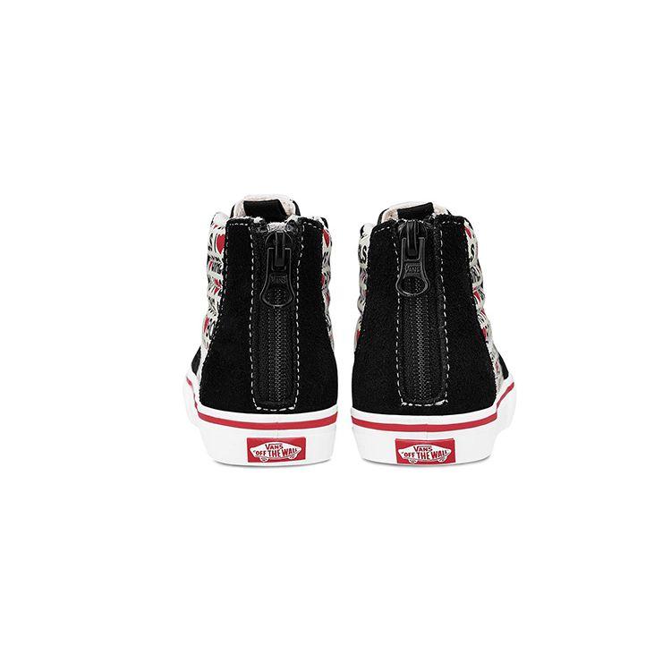 Vans Sk8-Hi Zip Toddler I Heart Print Baby Sneakers Black True-White VN0A4BV1WKU