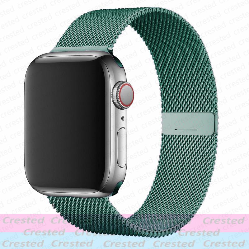 Milanese Loop Strap For Apple Watch Band 44mm 40mm 45mm 41mm 49mm 42mm 38mm Correa Bracelet iWatch Series 3 6 Se 7 8 9 5 Ultra 2