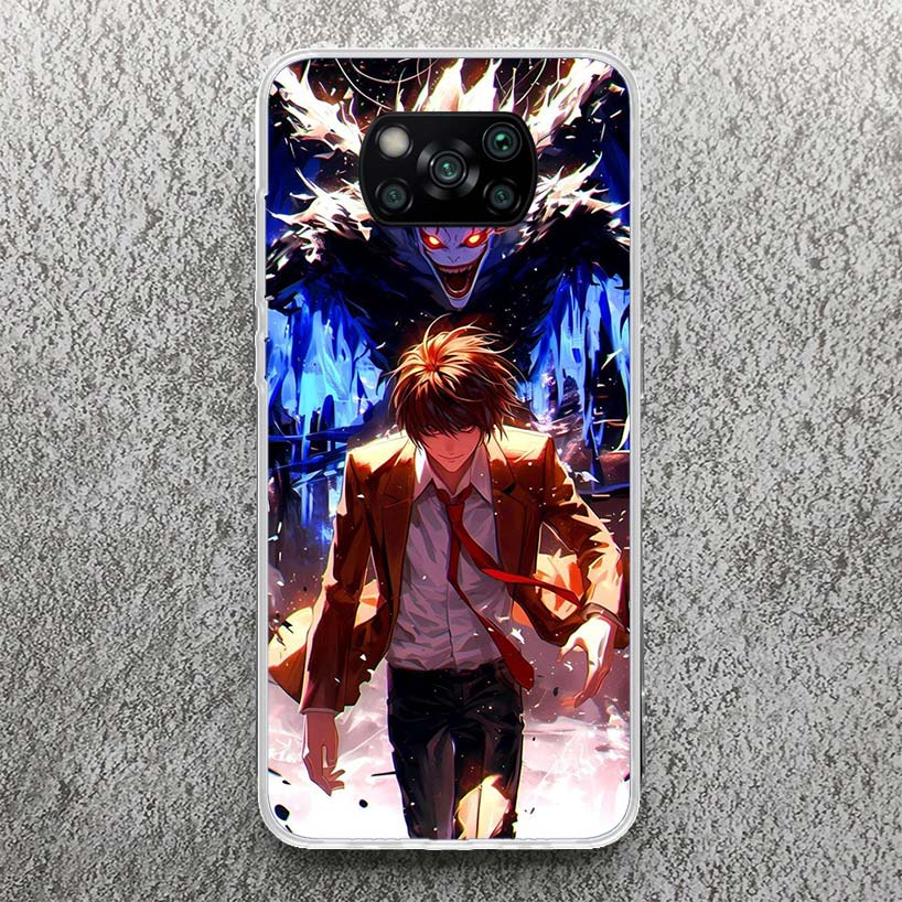 

N-Note D-Death Anime Ryuk Print Soft Case for Xiaomi Poco X7 X6 X5 X4 X3 Nfc Phone Shell F7 Ultra F6 F5 Pro F4 GT M6 M5S M3 Patt Xiaomi Poco F7