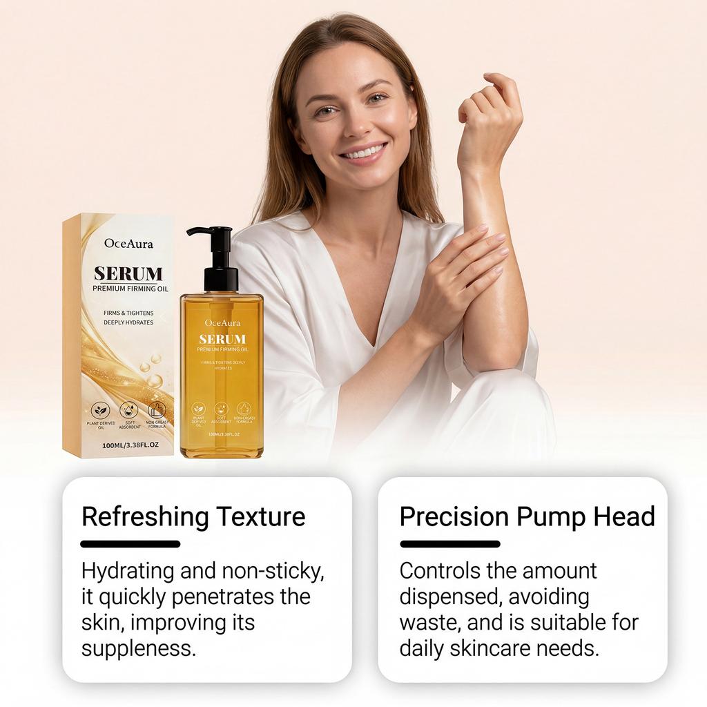 OCEAURA Skin Nourishing Oil, Natural Plant Extract, Lightweight & Non-Greasy, Fast Absorbing for Daily Body Care, Hydrating Face & Body Massage Oil