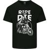 Ride to Die Grim Reaper Biker Bicycle Skull Unisexs Light Cotton TShirt