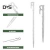 6Pcs 20/35CM Camping Tent Stake Heavy Duty Stainless Steel Multi-functional Outdoor Garden Yard Tarp Canopy Windproof Ground Spike Metal Tent Peg