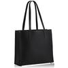LS LASIEM Tote Bag for Men and Women, Large Business Tote Bag, Genuine Leather, Commuting Bag, Lightweight, Simple Design, Freestanding, Large