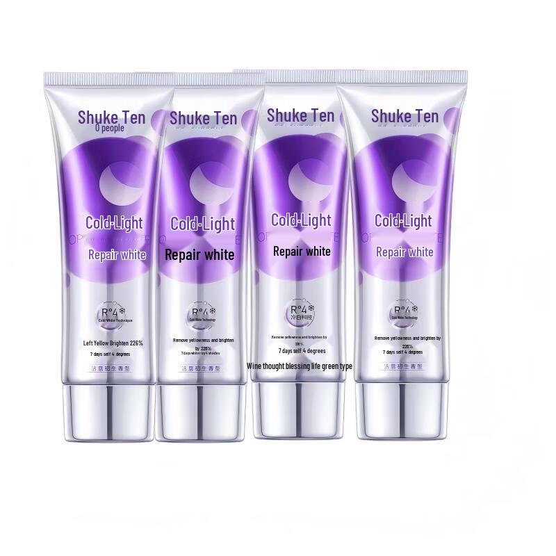 Shuke Color Correcting Whitening Toothpaste, Vibrant Bloom Scent (4x110g)