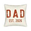 Father Day Dad Est Papa Pillow Cover Funny Pillow Case For Chair Sofa Home Decor Square Pillowcases Gift