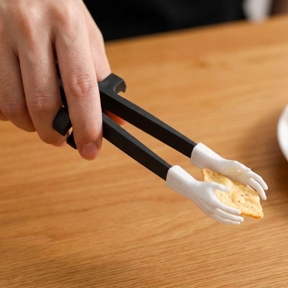 3D Printed Hand Shaped Snack Tongs Finger Ring Mount No Mess Snack Grabber Clip Office Party