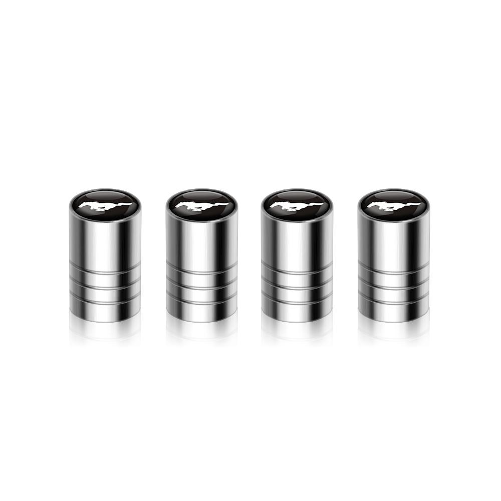 Car Sticker 4pcs Car Styling Wheel Tire Valve Air Stem Cap Badge Decoration For Ford Ranger Focus Kuga Mustang Mondeo Fusion Esc