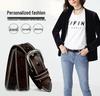 Korean Style Women's Genuine Leather Pin Buckle Belt - Versatile Casual Belt for Jeans and Skirts
