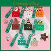 Decompression Christmas Toys Toy Keychain Santa Claus Pendant Xmas Gift Child