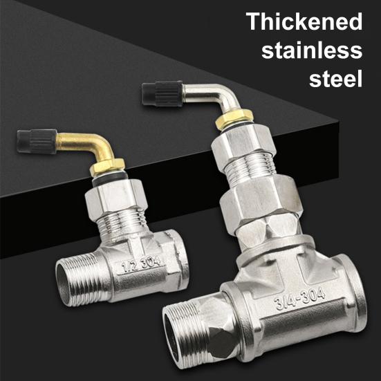 Faucet Anti-freeze Connector Stainless Steel Outdoor Faucet Anti-freeze Joint 1/2" 3/4" Pipe