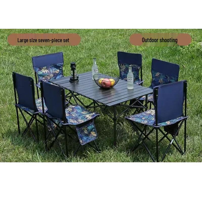 OIMG Folding Camping Table and Chair Set