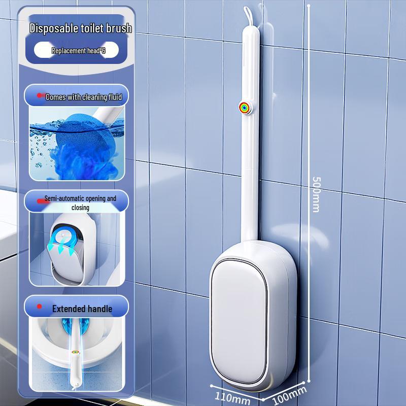 Jia Bang Shou Disposable Wall-Mounted Toilet Brush Set