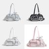 Urban Minimalist Pu Shoulder Bag With Spliced Design For Daily Use