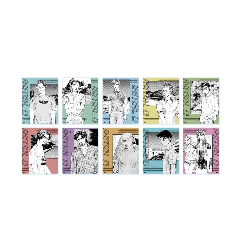 Initial D 01 Акриловая карта Полный набор [Официальная иллюстрация] (Коробка из 10 штук)