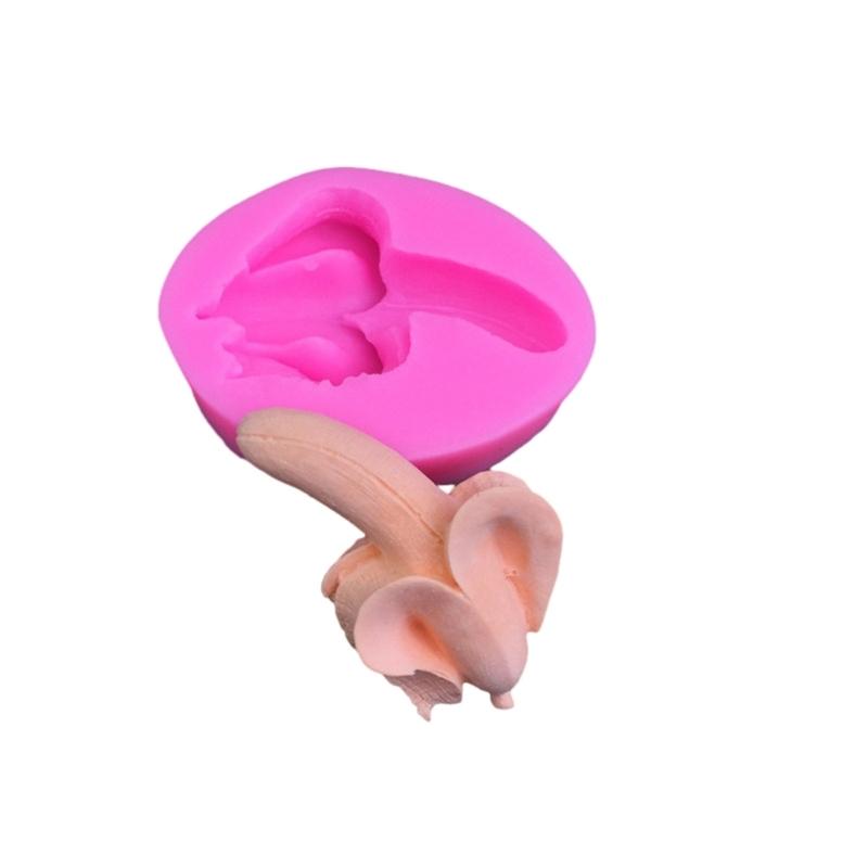 Formy Silikonowe 3D w Kształcie Banana Formy do Fondantu Akcesoria do Ciast DIY Narzędzie do Pieczenia Ciast Ozdoba z Żywicy Formy do Ręcznie Robionych Mydła