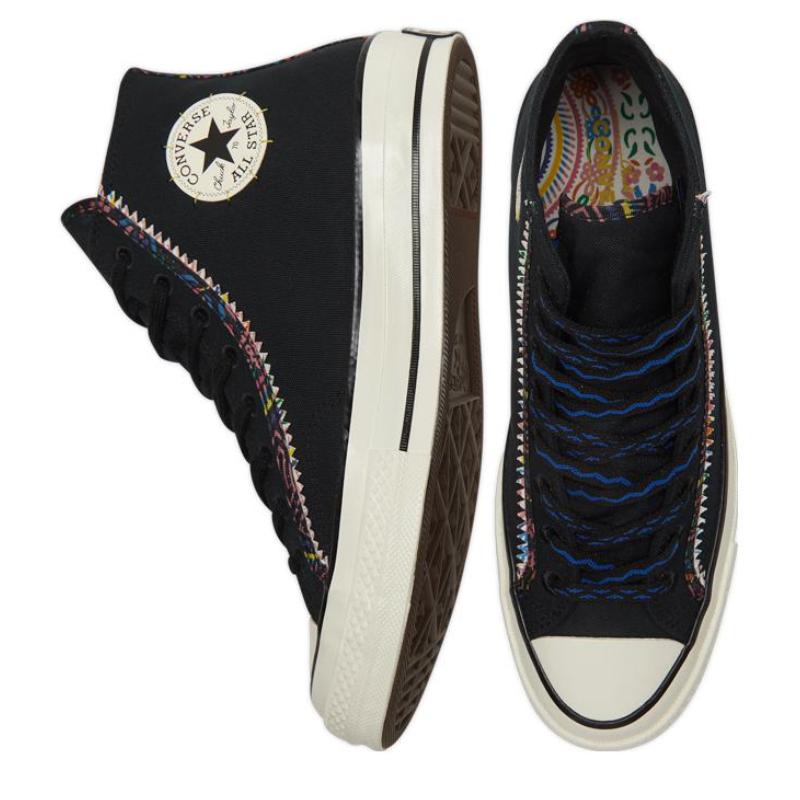 Converse 1970s Trendy Casual Ethnic High-Top Canvas Shoes Unisex Black