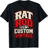 Vintage Rat Rod Garage Mechanic Hotrod Graphic T-Shirt For Car Lovers