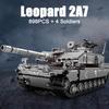 Militær WW2 MBT Army Main Battle Tank Challenger Leopard 2A7+ Soldater Figurer Byggeklosser Sett For Barn Barn Leker Gaver