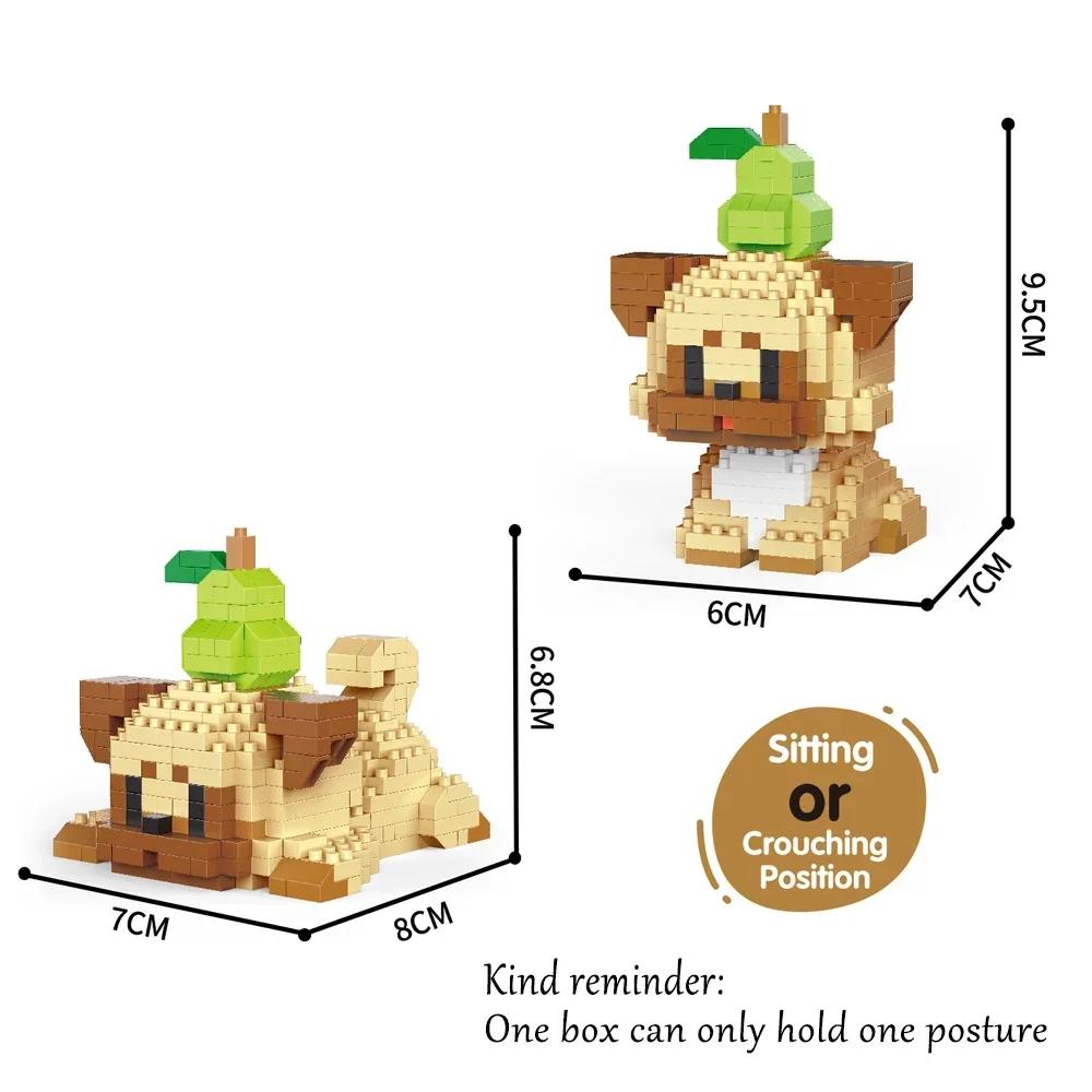 

Non-Toxic Knew Built Cute White Dog Micro Mini Building Blocks Toy Set Build One Of Two Adorable Style Multiple Color For Endless Fun Gift in-bag