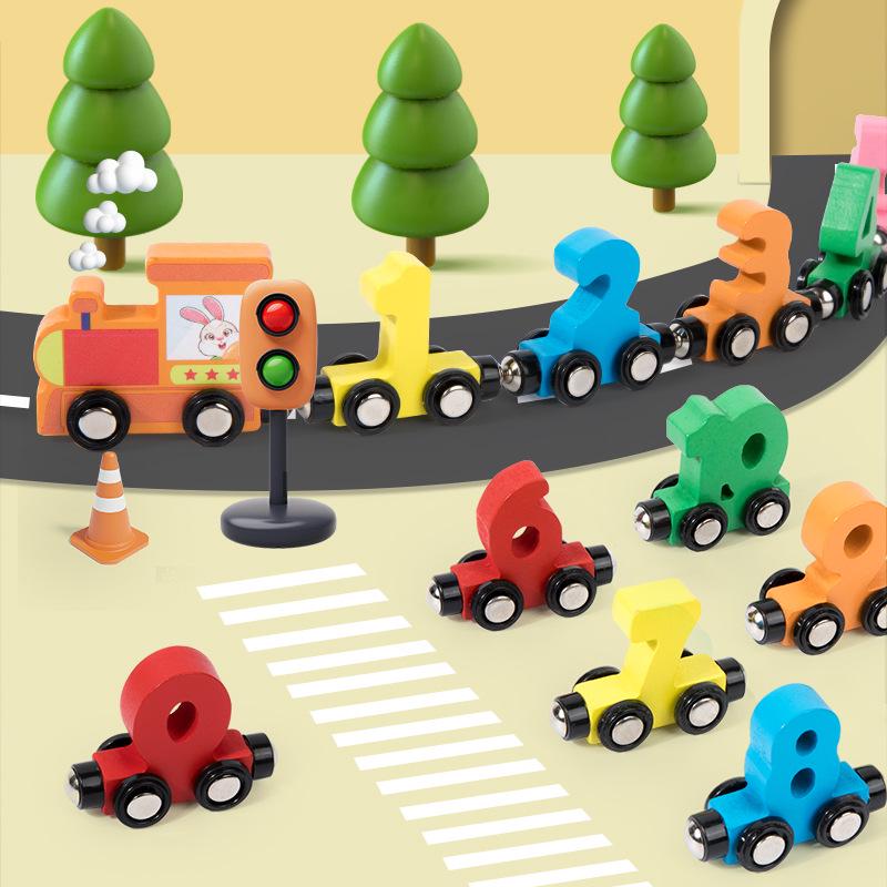 Magnetic Number Train Educational Toy for Ages 3-6: Early Learning Puzzle Blocks