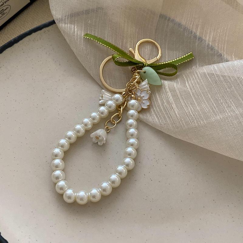 

1/2Pcs Ins Green Ribbon Forest-themed Birthday Dress Pendant, USB Flash Drive Accessory, Anti-loss Lily of The Valley Pendant