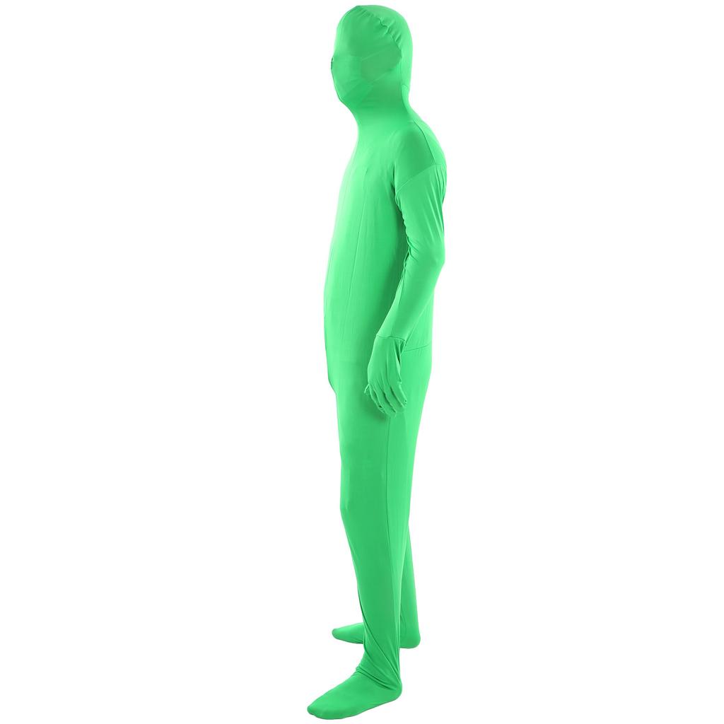 Photography Green Chromakey Bodysuit Unisex Stretch Adult Costume Disappearing Man for Shooting 180cm