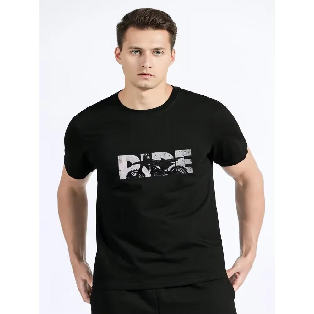 RIDE Dirt Bike Motocross Apparel Style TShirt Enduro Cross Motorcycle Racing Hip Hop Gift Clothes T Shirt cotton Streetwear