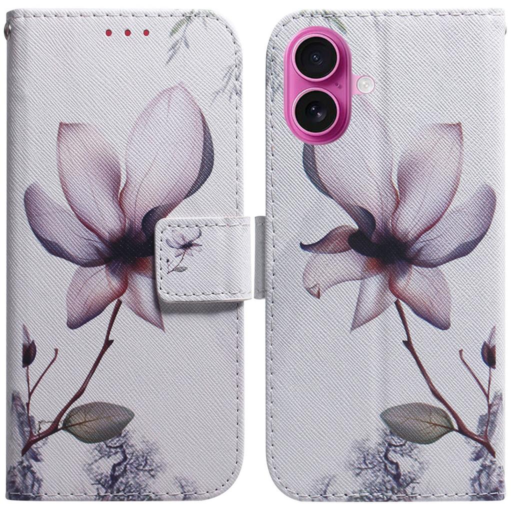 For iPhone 17 Wallet Case Pattern Print Leather Phone Cover