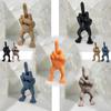 Middle Finger Figure With Legs Funny Figurine Gag Statue With Legs Hand Gesture Figurines Creative Resin Finger Sculpture