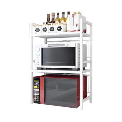 Étagère de cuisine télescopique pour grille-pain à micro-ondes, largeur intérieure x profondeur 36 cm x hauteur 79 cm. La hauteur du plateau de rangement peut être ajustée de haut en bas. Cuisine