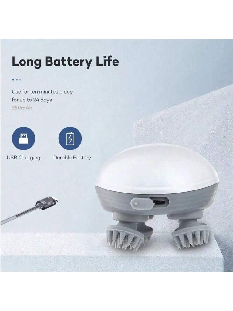 Electric cat massager for body health, relaxation, shoulder, leg, arm, neck, deep tissue, scalp massage, kneading, vibration dev